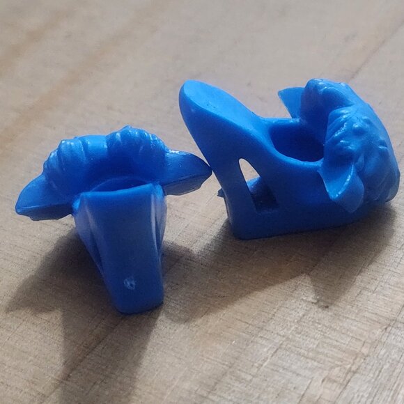 Monster High Frankie Stein Dead Tired Slippers Replacement Blue Shoes - Picture 2 of 6